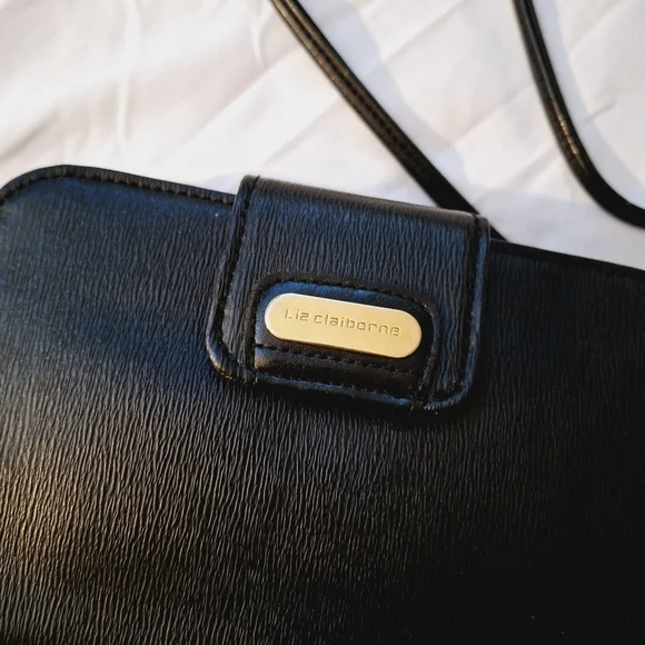 LIZ CLAIBOURNE GENIUNE LEATHER CROSSBODY BAG – VINTAGE - Picture 8 of 9